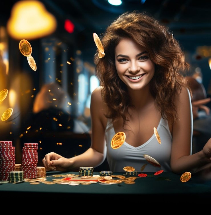 Ilustrasi rak belanja bertema slot